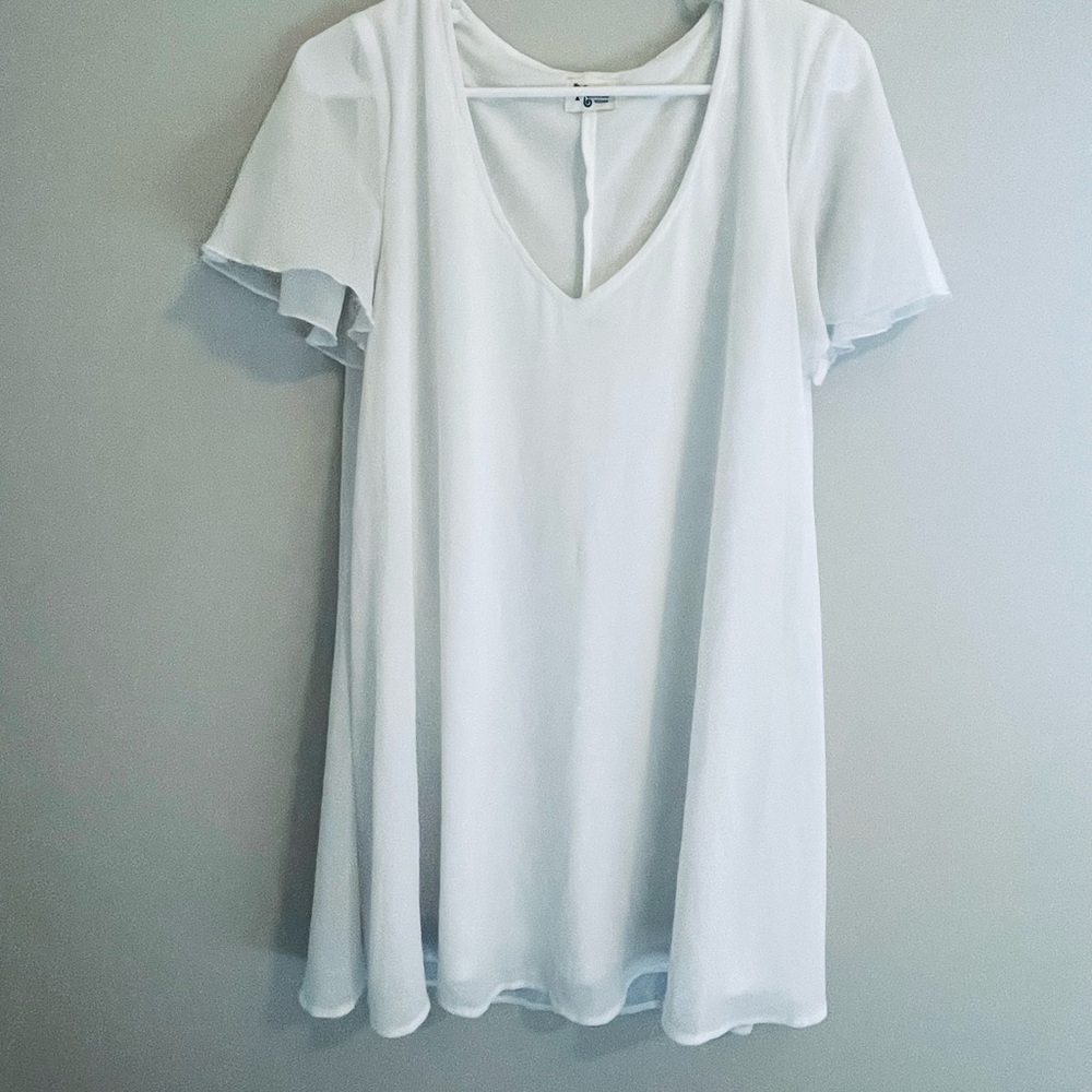 Show me your Mumu white mini dress